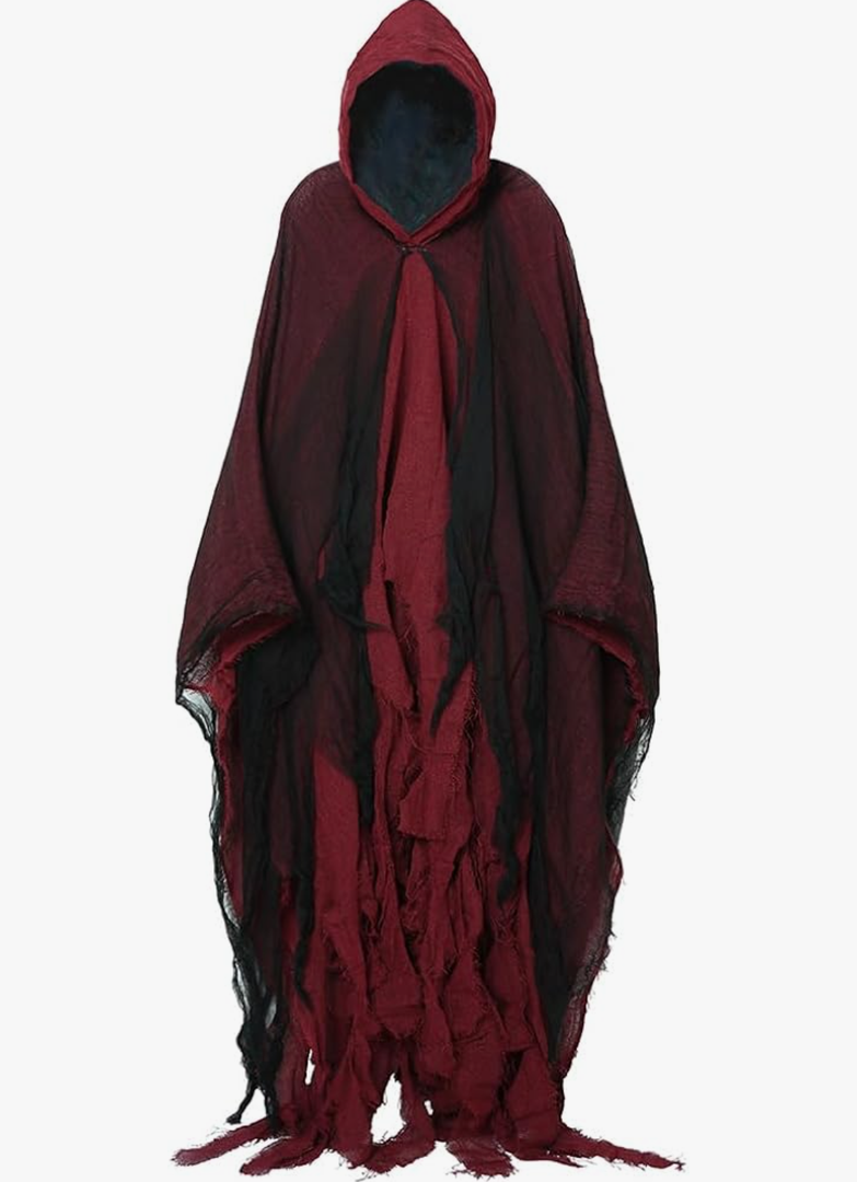 Hooked Cloak, Scary Halloween Costumes for Men, Black Cape for Adult Cosplay Props, Scream Costume for Women