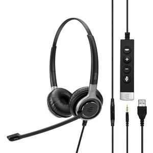 Sennheiser Century SC 660 Premium Dual-Sided Wired Headset (504557)