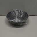 KIVY Concrete Fruit Bowl for Kitchen Counter - Large Decorative Bowl for Home Decor - Black Pedestal Bowl - Decorative Bowls for Home Decor - Black Kitchen Island Decor