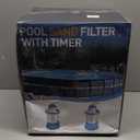 KimFilter 1000 GPH Pool Sand Filter Pump for Above Ground Pools, Pool Sand Pump with Timer, Energy-Saving, Low Noise | Pools Water Filtration System - Rapid Debris Removal & Enhanced Water Circulation