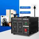 Anbull Voltage Converter 2000 Watt Voltage Transformer, 220V / 230V / 240 Volt to 110V / 120 Volt or 110V / 120 Volt to 220V / 230V / 240 Volt, Heavy Duty Step Up & Down Transformer Converter