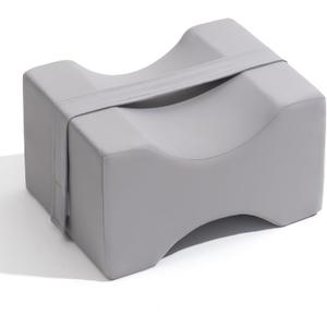 Knee Pillow for Side Sleepers, Leg Pillow for Sciatica, Back, HIPS, Knees, Joints Pain Relief,Pillows for Between Legs While Sleeping Spine Alignment Support & Relieves Pressure, Arctic Gray