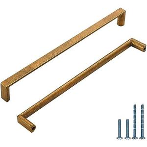 KNOKLOCK 10 Pack 7.5 Inch(192mm) Kitchen Cabinet Handles Antique Brass Cabinet Pulls Kitchen Cabinet Hardware Drawer Pulls for Cupboard Wardrobe