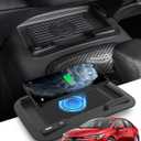 CarQiWireless Wireless Charger for Toyota Corolla 2026 2025 2023 2022 2021 2020 Le Se Hybrid Accessories,Automotive Center Control Organizer Wireless Charging Pad for 2020-2026 Toyota Corolla