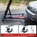 Top Automotive Creeper, 440LBS Capacity Foldable Creeper with Adjustable Height from 42.5" to 64.8", Foldable Creeper for Engine Repair