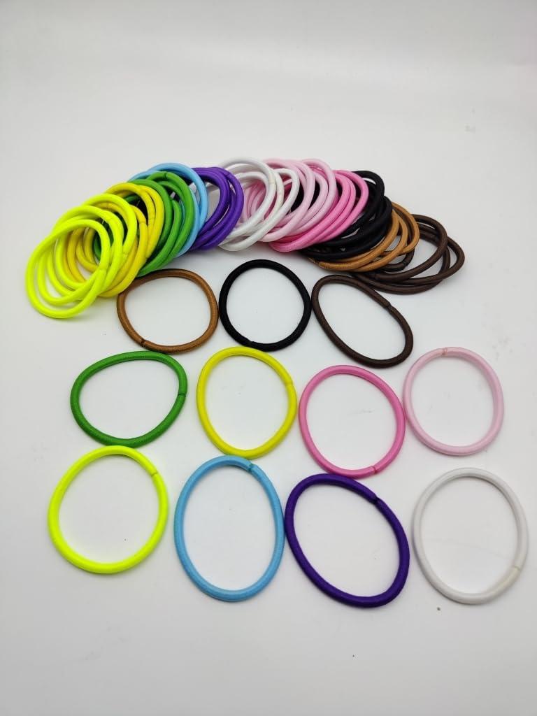 2 x Non-metal Hairties (50, Multi-Brown Black White)