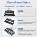Compatible TN760 Toner Cartridge and DR730 Drum Unit Replacement for Brother TN 760 TN-760 TN730 DR-730 to use with MFC-L2710DW MFC-L2750DW HL-L2370DW Printer (2 Toners 1 Drum, 3 Pack)