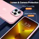 3 x Hython Case for iPhone 13 Pro Case Magnetic Translucent Matte Phone Cases 6.1" [Compatible with MagSafe] Thin Slim Fit Shockproof Bumper Hard Protective Cover for Women Men Girls, Frosted Tender Pink