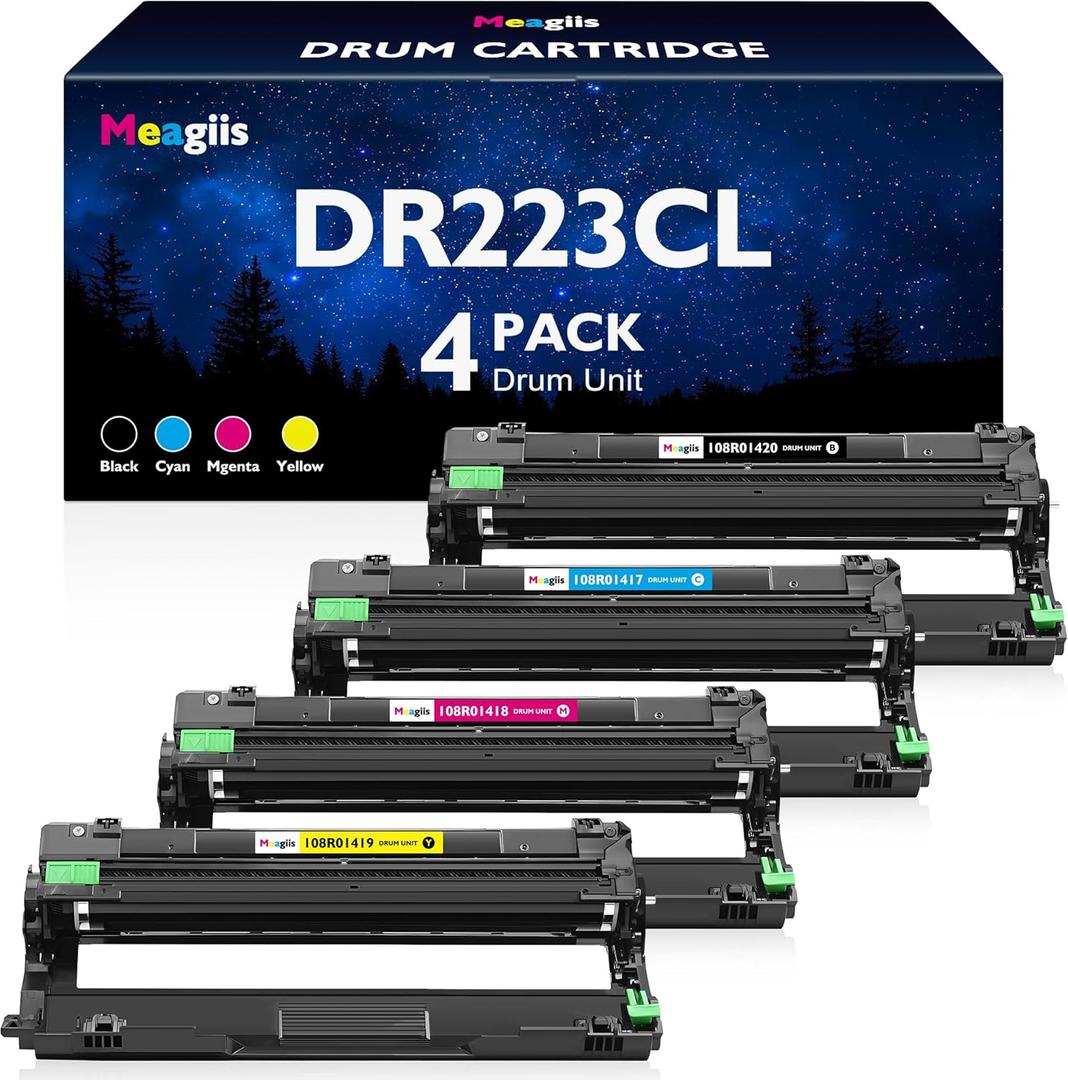 DR223CL DR-223CL Drum Unit Set Replacement for Brother DR223CL Drum Unit for Brother HL-L3210CW HL-L3230CDW HL-L3270CDW HL-L3290CDW MFC-L3710CW MFC-L3750CDW MFC-L3770CDW Printer ( BK/C/M/Y, 4 Pack)