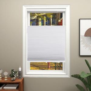 Changshade Blackout Top Down Bottom Up Cellular Shades, Cordless Honeycomb Blinds for Bedroom, Nursery & Bathroom, Total Privacy, 34" W*72" H,White