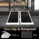 3FT Portable Wheelchair Ramp, Non-Slip Aluminum Folding Handicap Ramp, Ramps for Wheelchairs for Home with Handle, Wheelchair Ramps for Home Steps/Stairs/Threshold/Doorways/Scooter, 600LBS Capacity