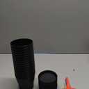 Aodaer 16 Pack 4 Inch Plastic Planters with Multiple Drainage Holes and Tray Indoor Outdoor Flower Plant Nursery Pots with Labels Flower Seedling Pots for Herb Garden Home Succulents, Black