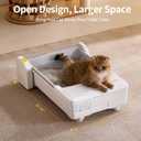 UBPET Automatic Cat Litter Box, Open-Top Self Cleaning Litter Box for Multiple Cats, Weight Sensors Safety Protection, Smart APP Control, Odor-Free Waste Disposal, Works with Bentonite Mineral Litter