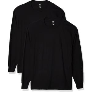 Hanes Men's Beefy Long Sleeve Shirt, 2 Pack (X-Large)