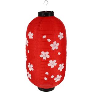 OSALADI Japanese Style Hanging Lantern Silk Lantern Cherry Blossoms Pendant 17.71X9.84X9.84In Decorative for Home Party Wedding Outdoor D Cor