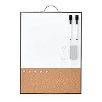 TSJ OFFICE Small White Board - 16" X 12" Portable Gold Aluminum Framed Whiteboard, Magnetic Dry Erase Board with a Handle, to Do List Notepad for Office, Home, School