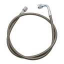 GXARTS 36" Billet Steel Braided Turbo Oil Feed Line Length 551871 4AN 90 Degree Straight Hose Straight PTFE line straight Hose End Pressure Stainless Remote Turbocharger