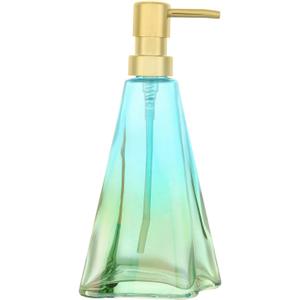 Soap Dispenser with Pump, Refillable Liquid Hand Soap Dish Soap Dispensers for Bathroom Counter, Kitchen Sink (Bluegreen)