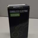 Cordless Electric Scissors: 4V Rechargeable Rotary Cardboard Cutter, 3000mAh Battery, with LED Light & Safety Lock, 2 Blades, Electric Box Cutter for Fabric Carpet Carton Plastic Cloth (Green)