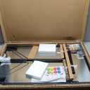 Magnetic Whiteboard Easel, 36"x24" Height Adjustable Dry Erase Board with Stand, Large Aluminium Frame White Board for Teaching, Flipchart Standing Writing Board for OfficeHome (Black)