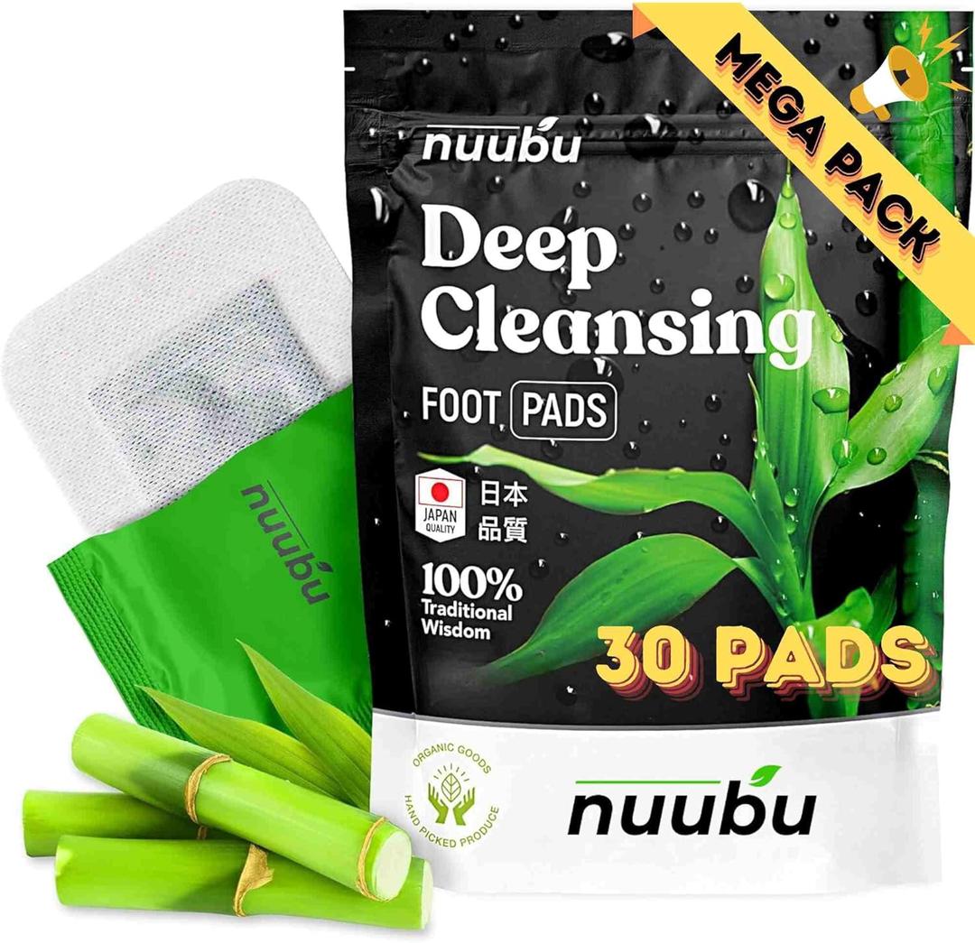 | Deep Cleansing Foot Pads for Better Sleep & Foot Care | Premium Japanese Organic Feet Pads with Ginger Powder (30 Pc)