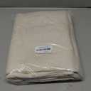 PrinceDeco Sliding Glass Door Curtain 100% Linen Blackout Curtains 84 Inches Long Extra Wide Room Darkening Privacy Window Curtain for Patio Door,100 X L84 Inch, Bleached Sand