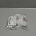 QCAA Heavy Duty Solid Metal Closet Rod Socket Set, 1-3/8'', Matte White, 3 Pair, Made In Taiwan