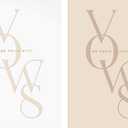 Fringe Studio Cotton Textured Paper Covers Mini Saddle Stitch Vow Books Set of 2, "VOWS AS YOURS", Approx. 4.25 w x 6.25 h, 72 Pg, Wedding Collection (982901)