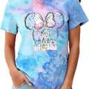 Magical Shirt for Women Magic Kingdom T Shirt Family Vacation Tee Princess Castle Casual Short Sleeve Tops (S)