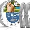 Flea and Tick Collar for Small Dogs, Flea Collar for Dogs, Tick Collar for Small Dogs, Dog Tick Collar, Dog Flea Collars, Soft & Adjustable, 8 Months Protection, Easy to Use-2P