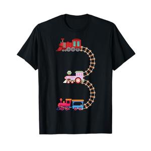 3rd Birthday Train Railroad Themed Fun 3 Years Old Boy Train T-Shirt 3T