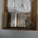 hunhun 20-Pack 3.3ft/1Meter V Shape LED Aluminum Channel System with Milky Cover, End Caps and Mounting Clips, Aluminum Profile for LED Strip Light Installations, Very Easy Installation