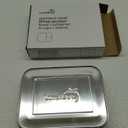 LunchBots Large Trio Stainless Steel Lunch Container -Three Section Design for Sandwich and Two Sides - Metal Bento Lunch Box - Eco-Friendly - Stainless Lid - Staineless Steel