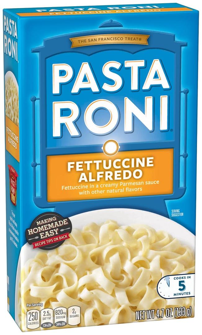 Pasta Roni Fettuccine Alfredo Pasta, 4.7 Oz, Best By Mar 16 26