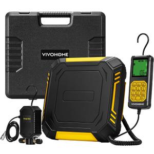 VIVOHOME Electronic Refrigerant Charging Scale with Separate Auto-Dosing Charge Valve, 220 lb High Precision HVAC Freon Scale with Case, for Freon Recover Charge