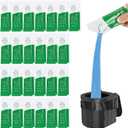 25 pack Portable Toilet Absorbent Gel Powder, Poo Gel for Camping Toilet Powder, Poo Urine Powder for Potty Bags, Poo Deodorizing Treatment for Outdoor Camping Hiking Emergency Toilet (25Pack)