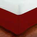 Fancy Collection Full Size Easy Care Tailored Microfiber 14-inch Bed Skirt Solid Red New