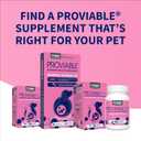 Nutramax Proviable Probiotics for Dogs and Cats, Daily Digestive Health Supplement with Multiple Strains of Bacteria, Cat and Dog Probiotics Plus Prebiotics, 80 Capsules