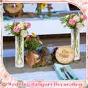 100 Pcs Plastic Bud Vases in Bulk Clear Small Flowers Vases for Centerpieces Wedding Decorations Home Banquet Formal Dinners Party Table Decor Office Ornaments (1.2 * 5.5inch,Pattern)