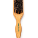 GranNaturals Boar Bristle Slick Back Hair Brush for Sleek Ponytail Bun & Smoothing Baby Hairs, Flyaways, Edge Control - Backcombing & Teasing Hairbrush with Wide Rat Tail for Sectioning & Parting