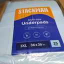 Chucks Pads Disposable Adult Underpads [100-Pack] 36"x36" XXXL Super-Absorbent Incontinence Bed Pads Large Leak-Proof Mattress Protector Pee Pads for Adults, Seniors, Kids & Pets