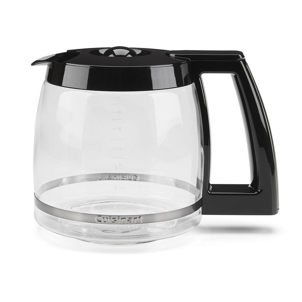 12-Cup Replacement Glass Carafe, Compatible with Mr. Coffee (#RF, LM, PC and SC Series - Black Handle)