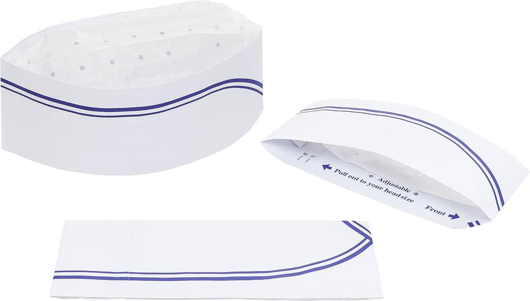 KingSeal Disposable Cook's Cap, Overseas Soda Jerk Cap