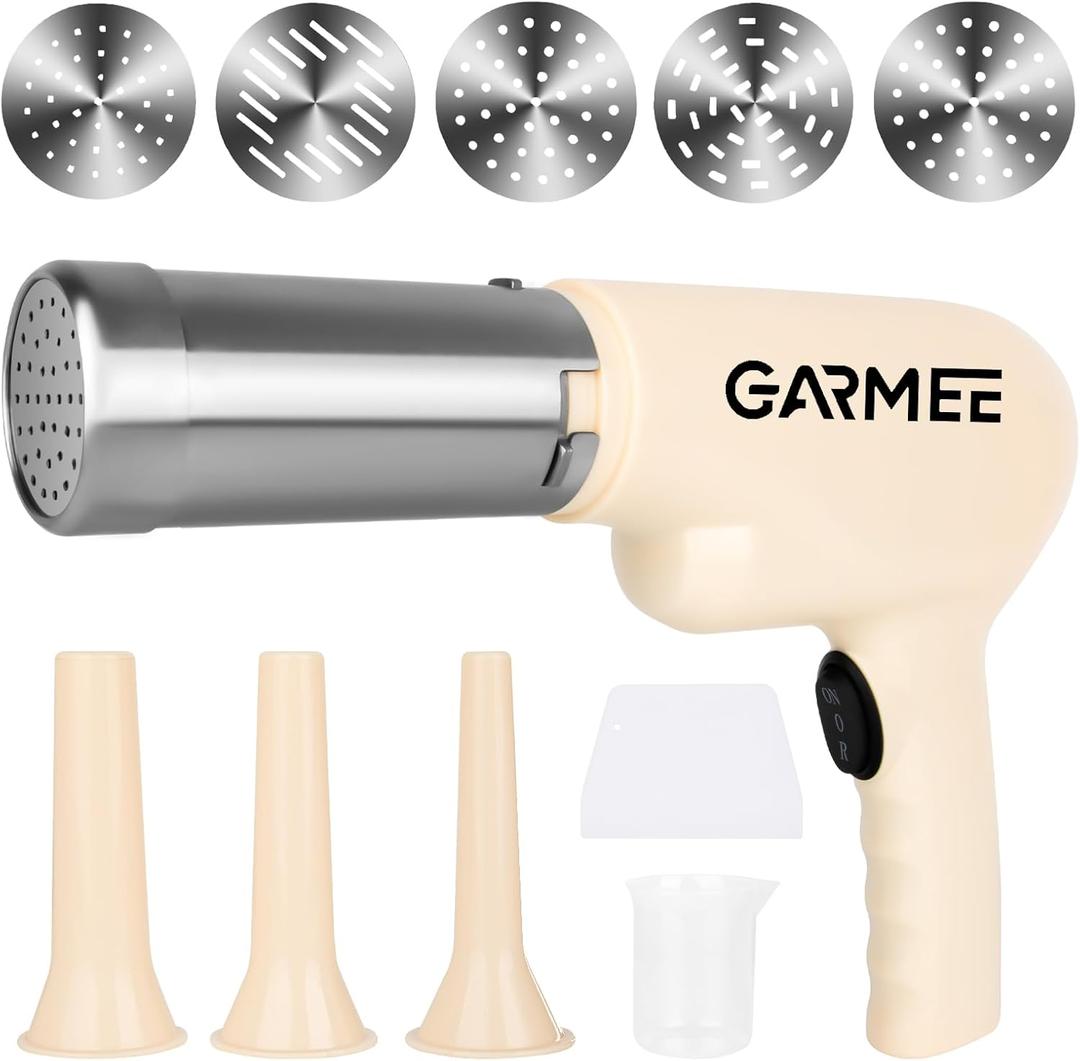 Electric Pasta Maker Machine Noodle Maker - Automatic Spaghetti Maker Pasta Roller Kitchen aid Attachment All-in-One Cordless Homemade Pasta Machine