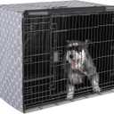  Dog Cage Cover for 42-inch Wire Crates, Heavy-Duty with Zippered Panels