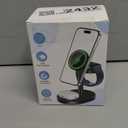 Hevanto 2026 3 in 1 Wireless Charging Station for Apple MagSafe Charger, 15W Fast Magnetic Mag-Safe Charger Stand for iPhone 17 16 15 14 13 12 17e Apple Watch AirPods Series, Gifts for Men (Black)