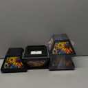 Solar Post Cap Lights - 4x4, 5x5, 6x6 Fence Post Solar Lights, Sunflower Lampshade, 15LM Bright LED, IP65 Waterproof Outdoor Post Lights for Garden, Yard, Deck, Warm White (Sunflower, 4)