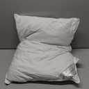 Goose Feathers Down Pillows for Sleeping, Hotel Collection Bed Pillow with Grey Piping Standard Size (20X26IN) 1 Pack (White)