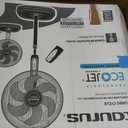 Taurus Turbo Cycle Pedestal Fan with Remote – 16" Oscillating Standing Fan, 5 Blades, Adjustable Height, Timer & 3 Speeds – Quiet Energy-Efficient Air Circulator for Bedroom or Office, 18 inches