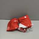 Round Fitted Tablecloth with Elastic Edge Christmas Tree Snowman Table Cloth for 45"-54" Circle Tables,Waterproof Oil-Proof Table Cover for Outdoor Picnic Party,Winter Snowflake Snowfall on Red